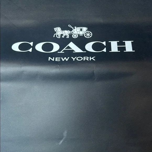 Coach Black Paper Shopping Bag – Authentic Boutique Packaging - Picture 3 of 7
